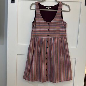 Madewell Striped Sleeveless Dress